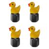 4PCS Cute Duck Tire Valve Caps Universal Valve Stem Caps Covers Decorative Tire Air Valve Caps for Car Motorcycle Bicycle