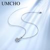 Umcho Glitter Green Four-leaf Clover Necklace Pendants For Women Clothes Match Decoration Fine Jewelry