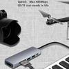Dual Plugs 5 In 1 USB C To USB Hub and SD / Micro SD Card Reader for MacBook Pro,ChromeBook, Mobile ,other Type C Devices