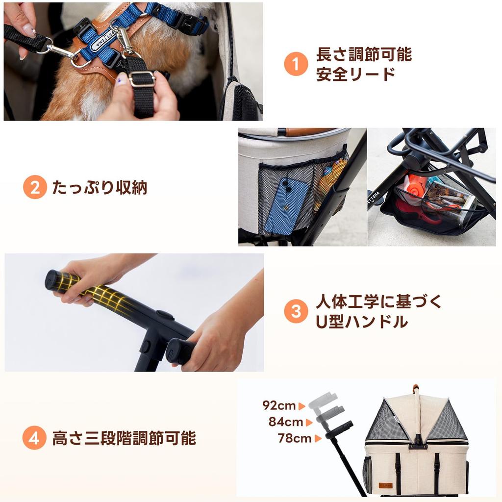 Folding Size PETTENA Pet Separate Dog Load Capacity Ultra Large Convenient To Pet Medium Multiple Small Dog Easy To Aluminum High Going Going To the