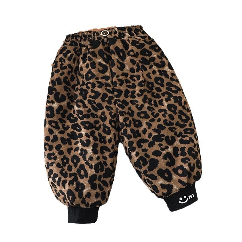 Calças Grossas de Inverno para Crianças Calças Térmicas de Algodão com Forro de Seda para Calças de Neve (crianças unissex)