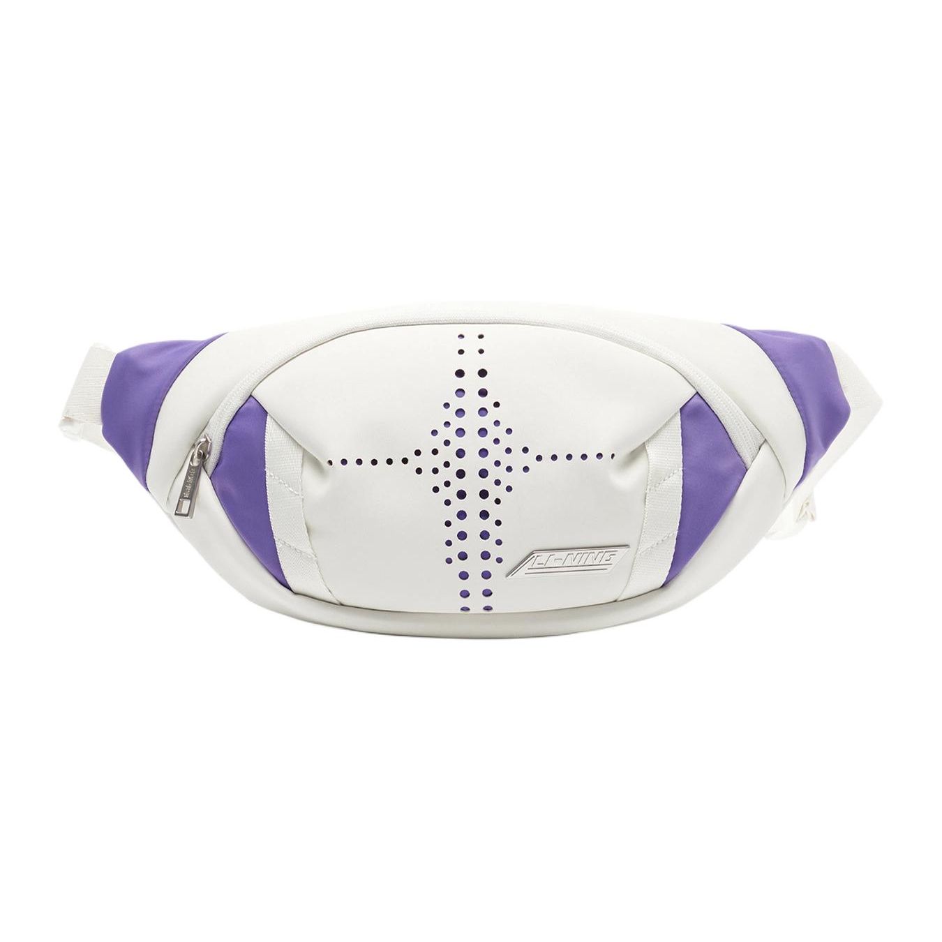 Li Ning Простая большая нейлоновая нагрудная сумка Унисекс сумки Белый ABDU039-1 White