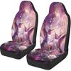 Purple Butterfly Galaxy Auto Car Seat Cover for Cars, Trucks, Vans, SUV, Vehicle Seat Cover Auto Saddle Blankets Driver Seat Protector Covers Full