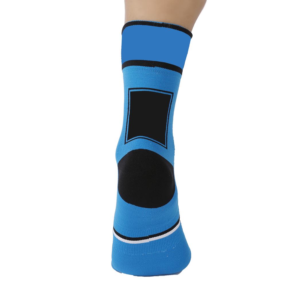 Unisex Mountain Bike Cycling Riding Socks Breathable Wicking Sport Athletic Feet Protector Blue