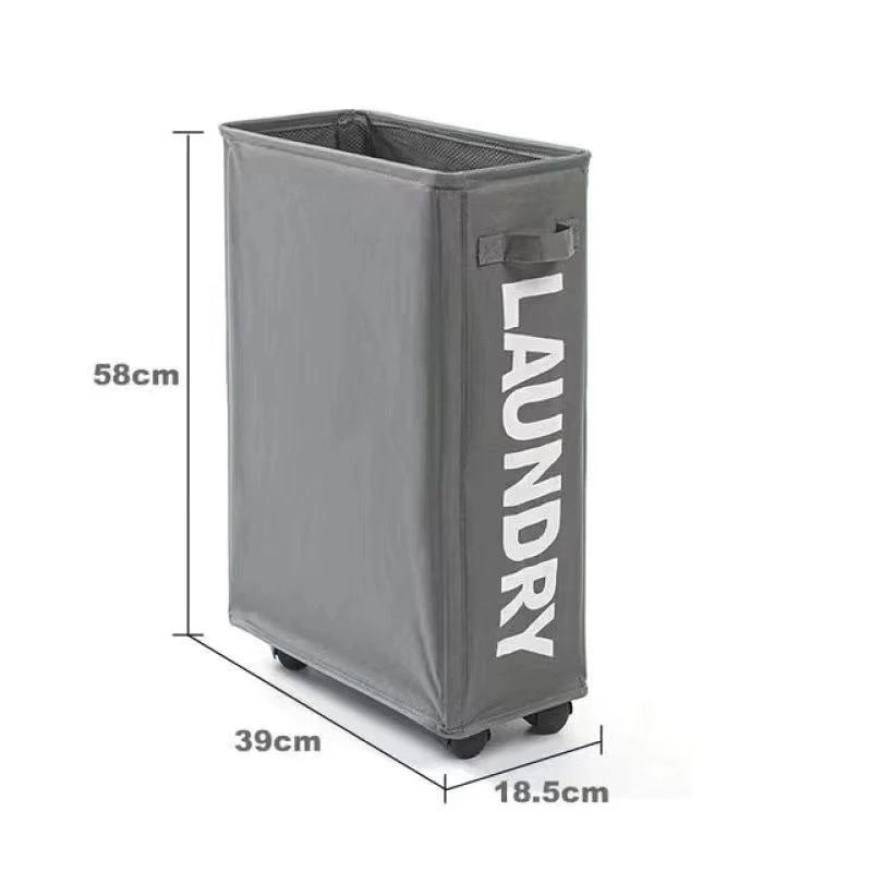 Laundry Basket Organizer Wheel Large Capacity Storage Multifunctional Foldable Dirty Laundry Basket Clothes Hangers Storage Bags