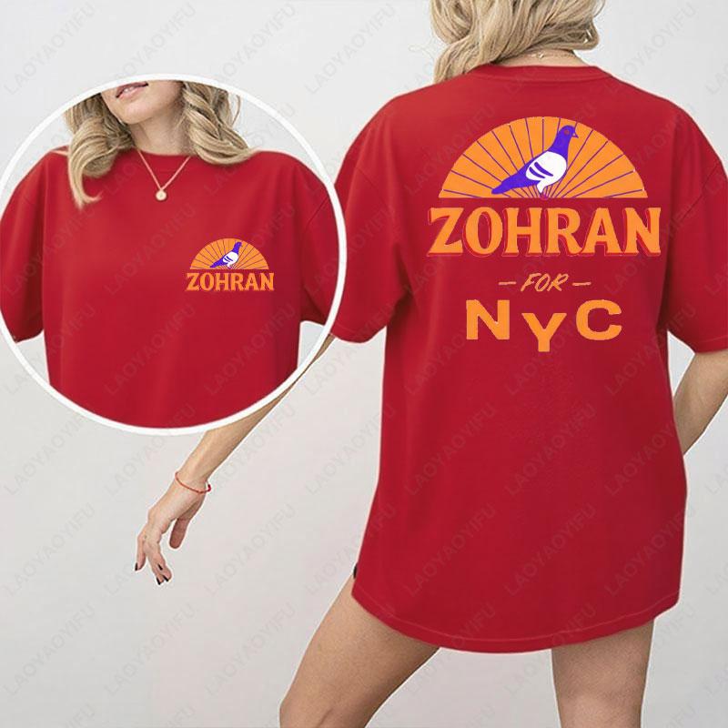 Zohran Mamdani for New York City Cotton Shirt NYCs Mayor 2025 Graphic T Shirts Political Campaign Unisex Tees High Quality Tops