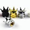 4Pcs Car Universal Crown Valve Caps Dustproof Waterproof Wheel Valve Cover Air Car Motorcycle Tyre Rim Cap Car Trim Valve Cap Stem Caps1