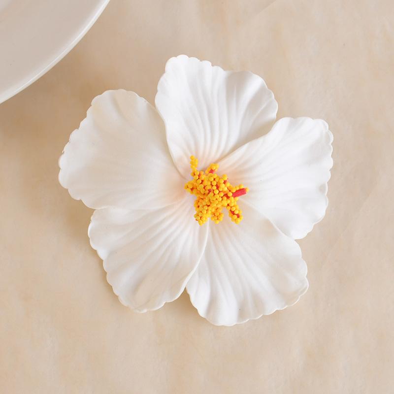 5/10Pcs Hawaiian Hibiscus Flower Summer Tropical Beach Birthday Party Table Decoration DIY Hair Decor Wedding Artificial Flowers