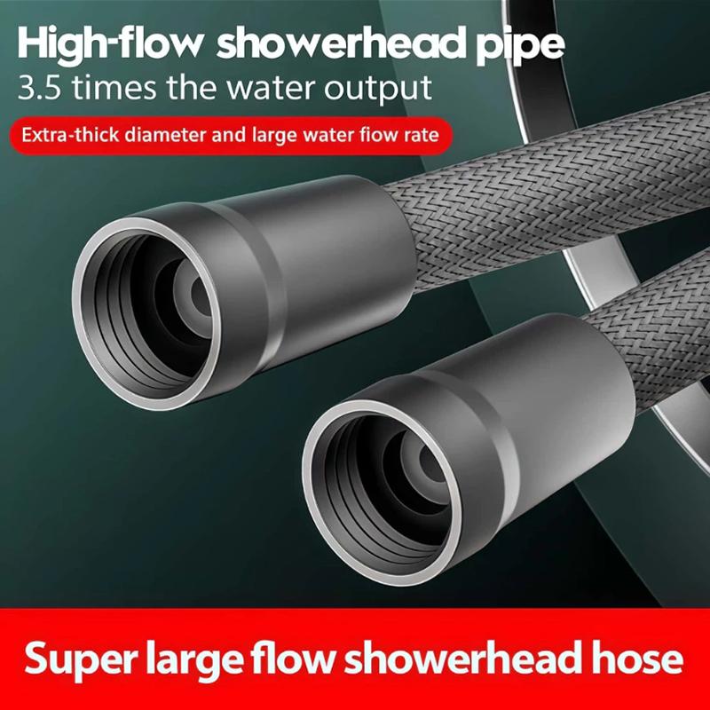 1.5/2M Anti Winding Handheld Shower Hose Gi/2 Flexible Shower Tube High Pressure Universal Interface Bath Shower Nylon Pipe