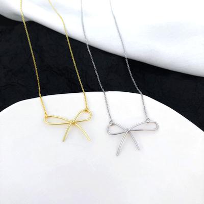 Elegant Bow Pendant Necklace Women's Necklace Women's Niche Design