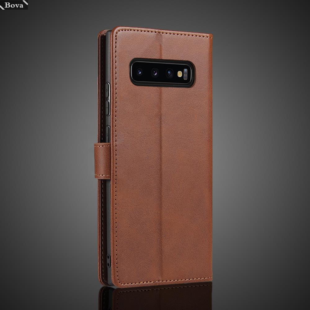 Card Holder Wallet Leather Fitted Case for Samsung Galaxy S10+ 5G S10e Flip Cover Protective Case Fundas Coque Retro Lightweight