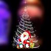 Removable Santa Pattern Wallpaper Christmas Mural Decal Art Wall Door Window Sticker Living Room Decor