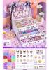Kids' DIY Glazed Crystal Bead Bracelet & Necklace Craft Set