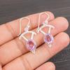 Pink Morganite Gemstone 925 Sterling Silver Jewelry Women's Gift Earrings 1.50" EE-51-11