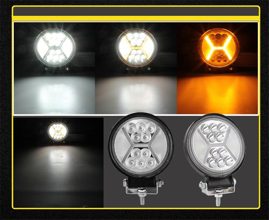 2Pcs LED Work Light 234W 4inch Spot Flood Light Bar Off Road 4x4 accessories Combo 12 Volt Led Spotlight for Truck SUV Boat 3000K 6000K Lamps