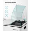 SONGMICS Recycling Bin, 3 x 18 L Triple Kitchen Bin, 3 Compartment Pedal Bin with Soft-Close Lids, Plastic Inner Buckets, and Handles, White