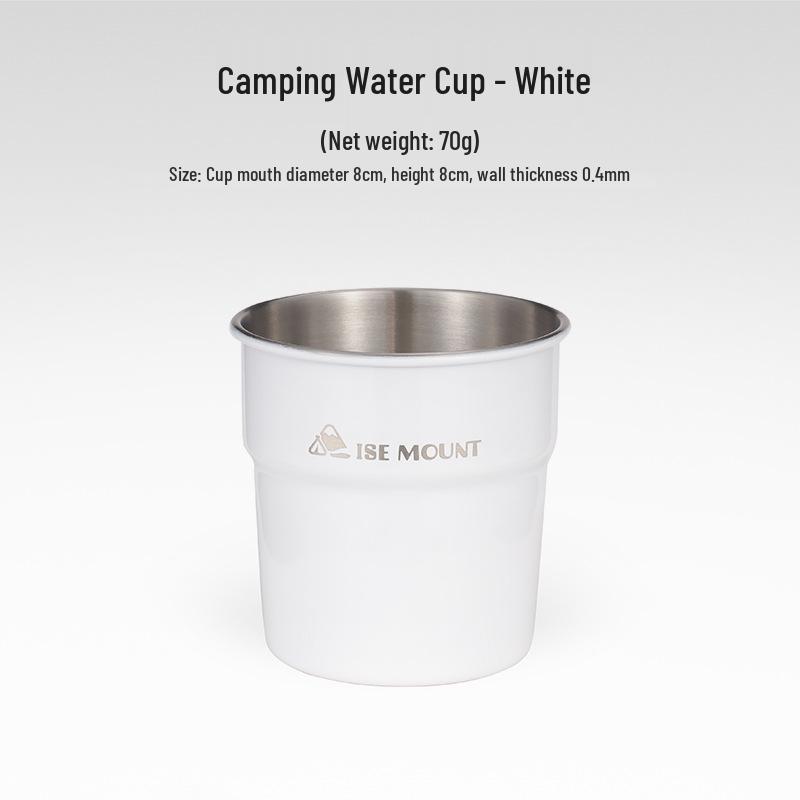 304 Stainless Steel Multi-Purpose Outdoor Cup: Ideal for Camping, Beer, Coffee, Water, and Beverages
