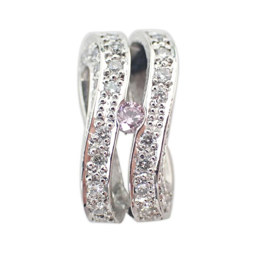

[Used] Pt900 pink diamond pendant top/g429-54