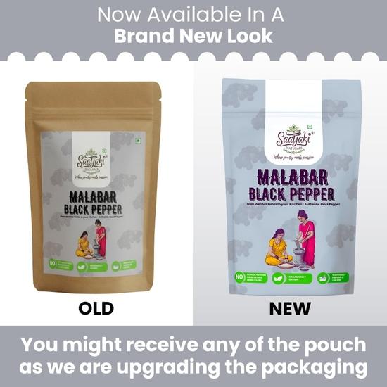 Saatyaki Naturals Orangic Black Pepper -800gm | Sabut Kali Mirch, Malabar Peppercorn, Kali Mirch, Black Peppercorns| Non-GMO, Gluten Free