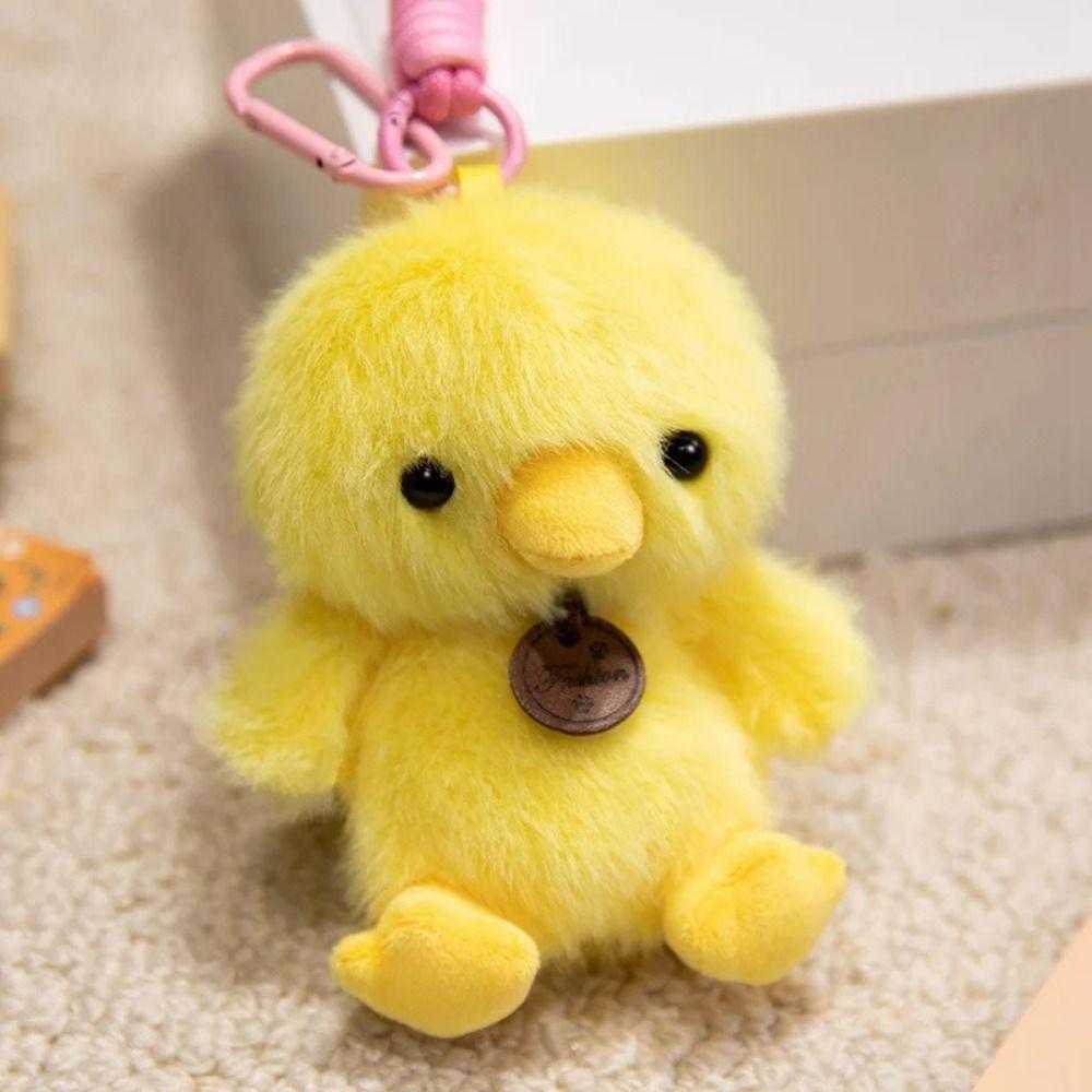 Elephant Dinosaur Panda Sloth Keychain Rabbit Duck Stuffed Capybara Doll Kids Toy