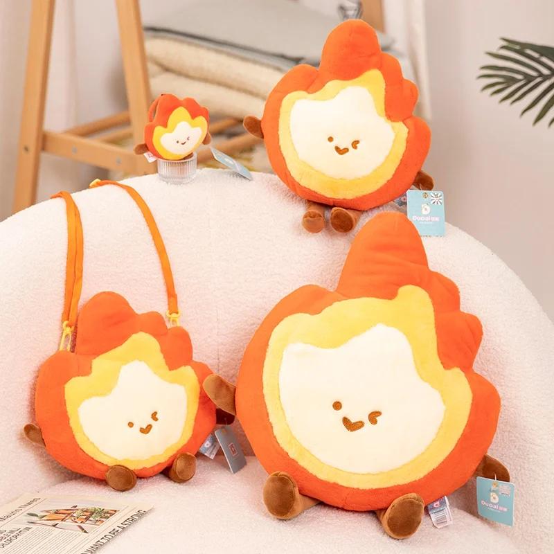 Stylish Simulation Campfire Plush Toy Soft Plush Cartoon Fire Doll Creative Home Living Room Pillow Cushion Decoration
