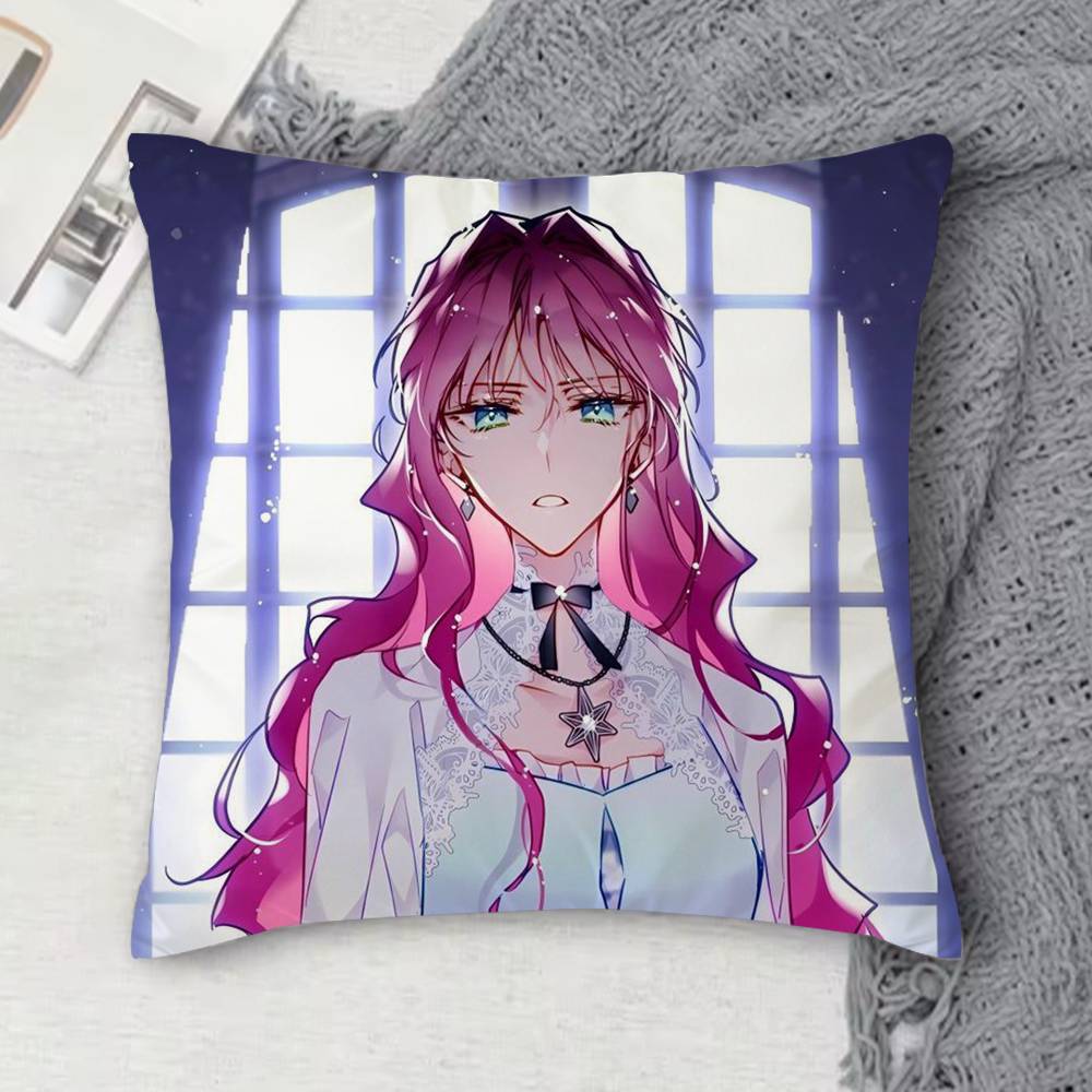 Death Is The Only Ending For The Villainess Doublesided Printed Square Decorative Cushion Cover for Sofa Living Room Home Decor