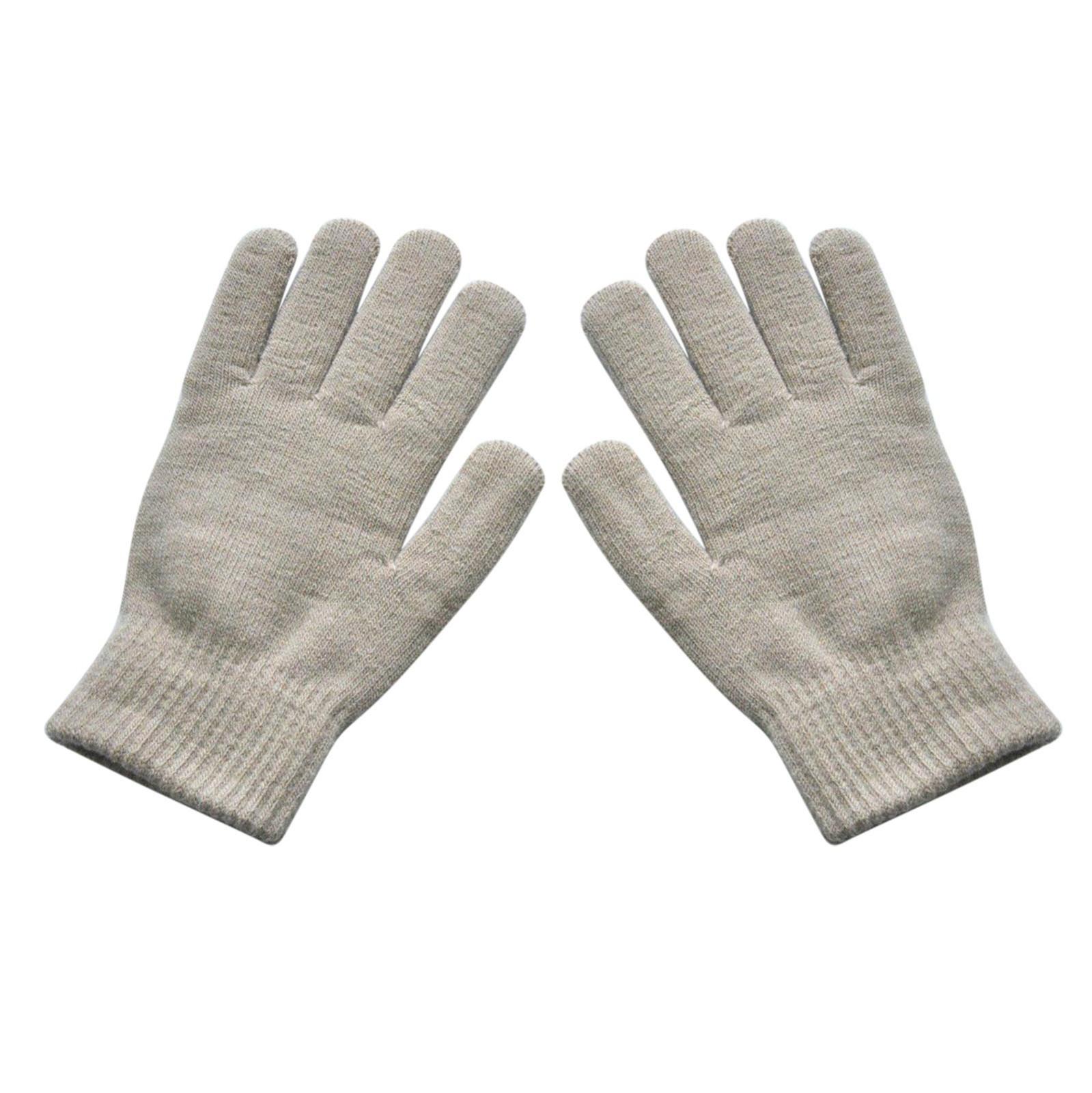 

Мужские и женские вязаные шерстяные перчатки, теплые зимние перчатки для верховой езды и флисовые перчатки One Size хаки