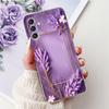 For Samsung A04s Case SM-A047M Clear Aesthetic Cute Cat Fashion Flowers Painted Back Cover For Samsung Galaxy A04s Phone Case