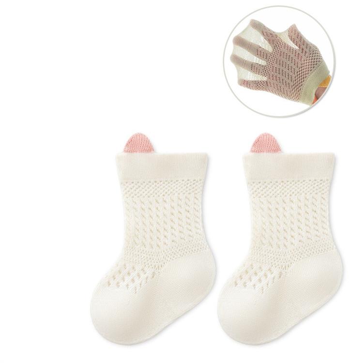 

2024 носки для новорожденных для девочек и мальчиков, летние хлопковые детские носки для младенцев, повседневные сетчатые тонкие носки для малышей, От 0 до 3 лет M бежевый