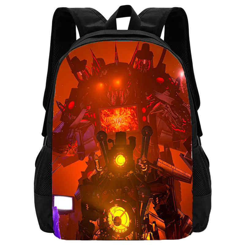 Mochila Skibidi Toilet School Backpack Cartoon School Bag for Boys  Titans Cameraman Children Backpack  Speaker Tv Man Kids Bags