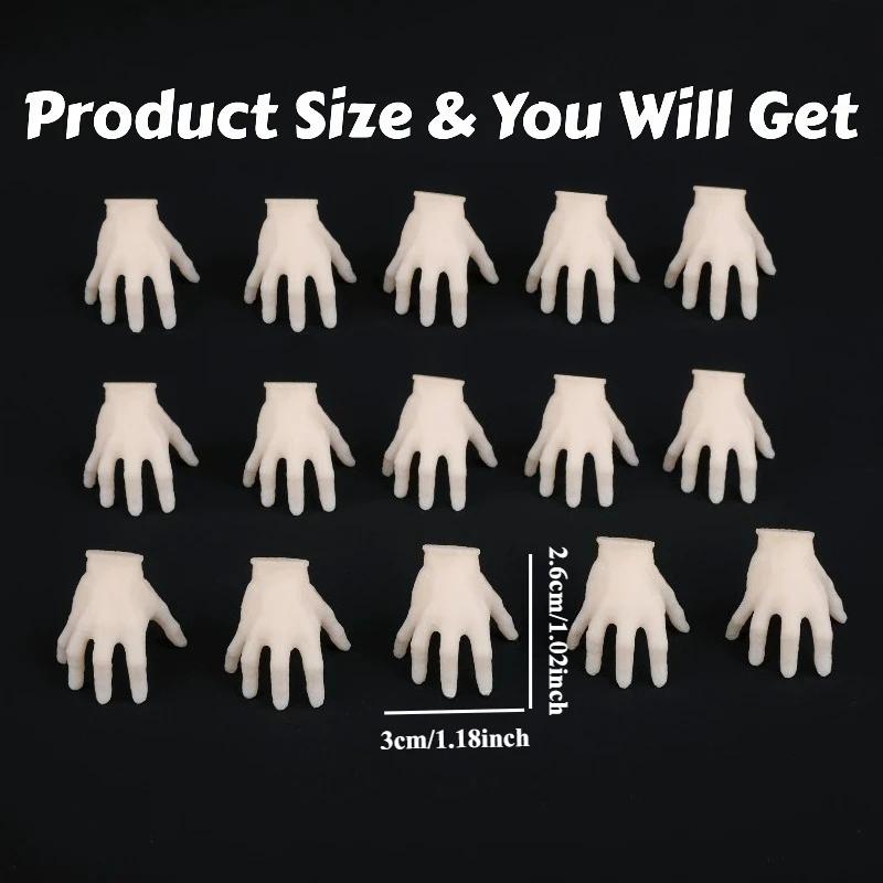 8/15/36PCS Spooky Halloween Horror Mini Plastic Hands Scary Plastic Halloween Hand Decorations Haunted House Atmosphere Props