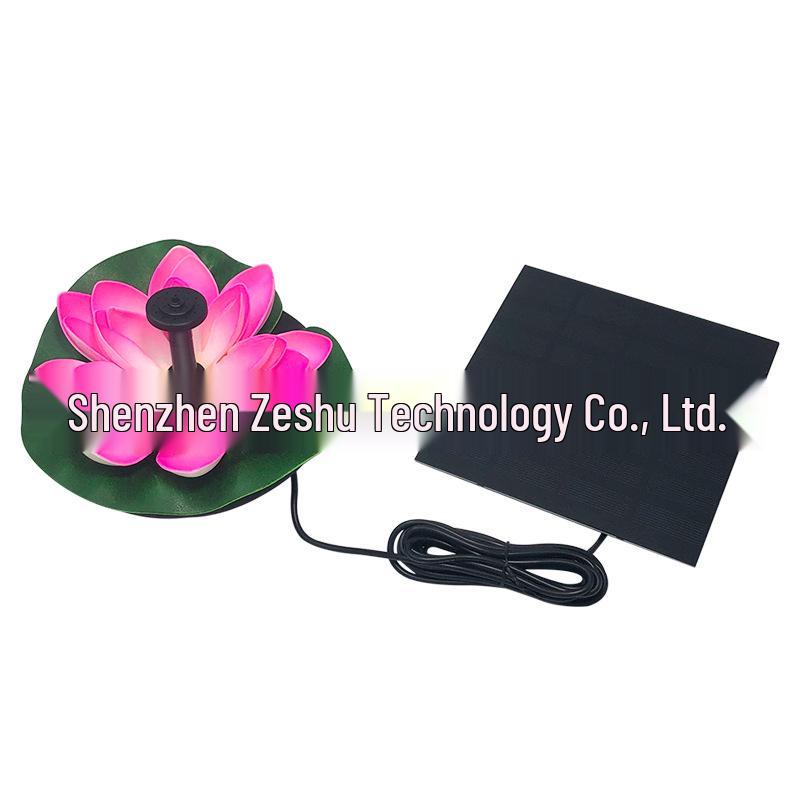 Floating Outdoor Solar Lotus Fountain for Pool or Garden