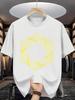 Unisex T-shirt Summer Men'S Fashion Pattern Short Sleeve Letter Pattern Print T-Shirt