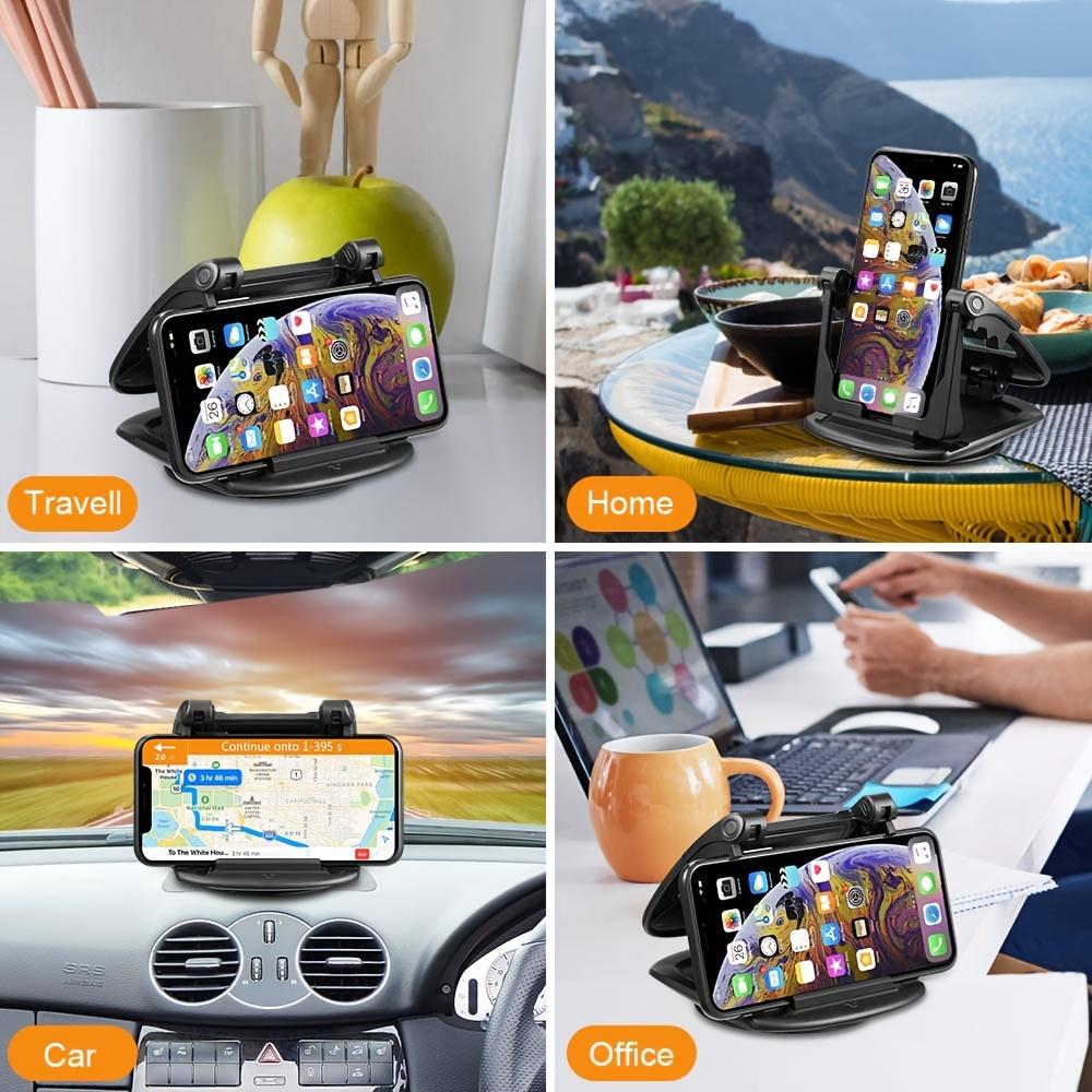 Upgraded 360° Rotatable Car Phone Holder – Dashboard Mount for Horizontal & Vertical Viewing on Smartphones