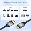 8K HDTV Port 2.1 Cable 48Gbps Delivers 8K60hz UHD Video with Dynamic eARC and eARC for Home Theater Systems