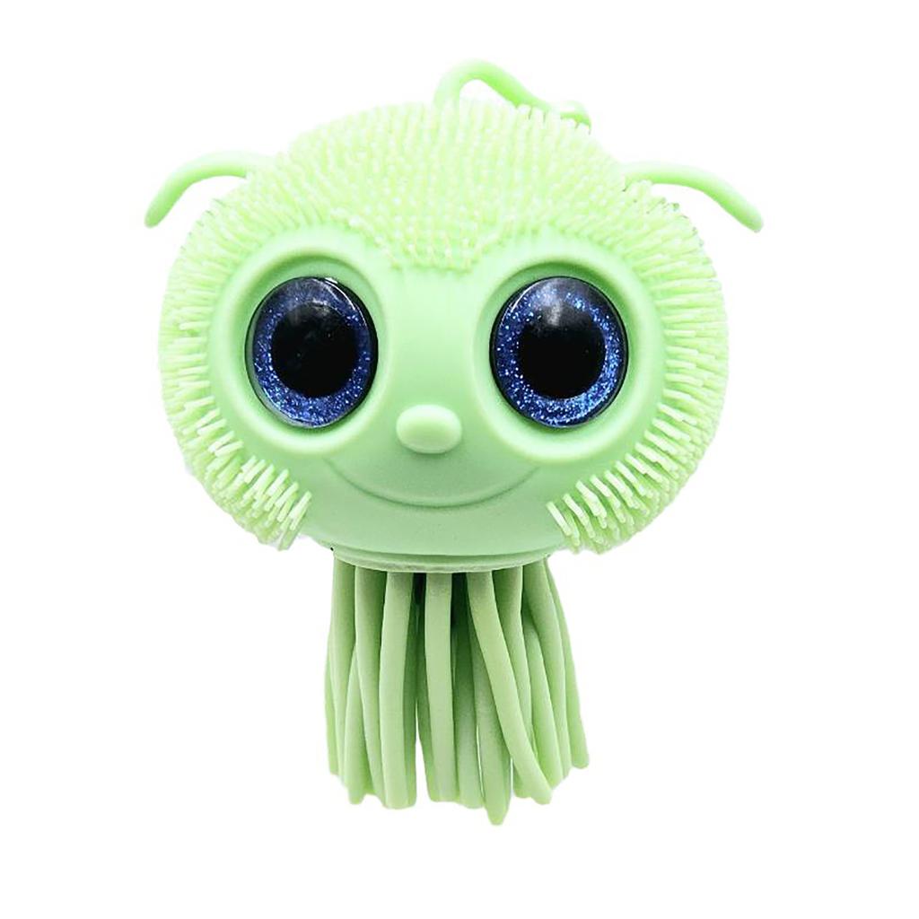 Tpr Pinching And Relaxing Toy Big Eyes Jellyfish Flash Band Electronic Toy Ventilatory Artifact