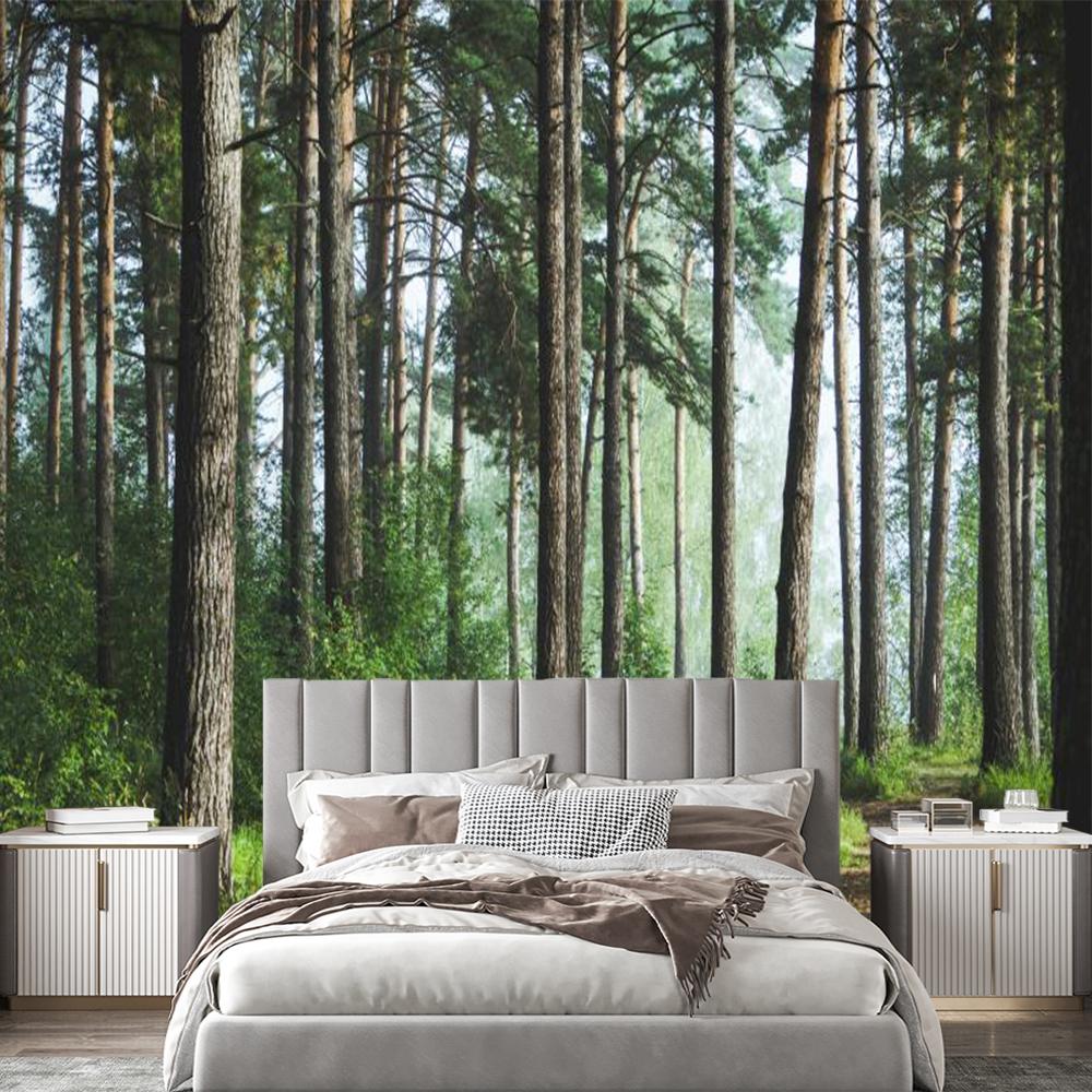 Forest Wallpaper Fresh Green Tree And Road Wall Mural Living Room Bedroom Kids Room Landscape Wall Murals