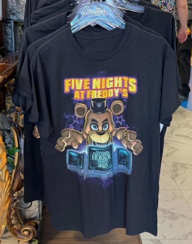 Универсальная футболка HHN Halloween Horror Nights 2025 FNAF Five Nights At Freddys Unisex L