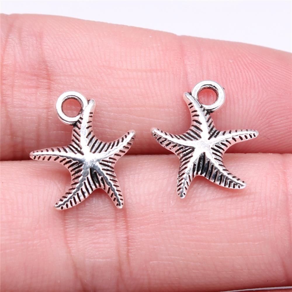 20pcs Conch Shell Starfish Connector Charms Pendants For Jewelry Making DIY Handmade Craft