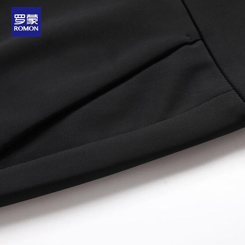 Luomeng Men's High-Stretch Wrinkle-Resistant Straight-Leg Casual Trousers