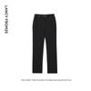 LANCY Women's High-Waist Black Commuter Suit Trousers
