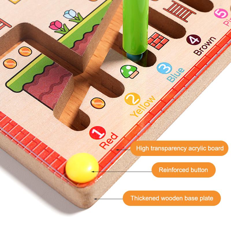 Children'S Magnetic Maze Ball Running Pen Running Logical Thinking Concentration Training Early Childhood Education Toys