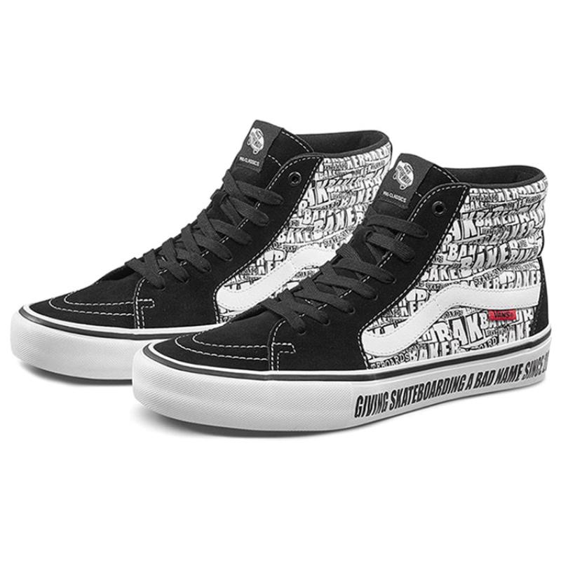 Vans Baker SK8 Hi Pro 'Black White' Vans VN0A45JDV0B
