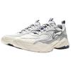 Li Ning Sports Life Collection Synthetic Leather, Textile Cushioning Low Top Chunky Sneakers Men's Ivory Gray AGCV433-4//