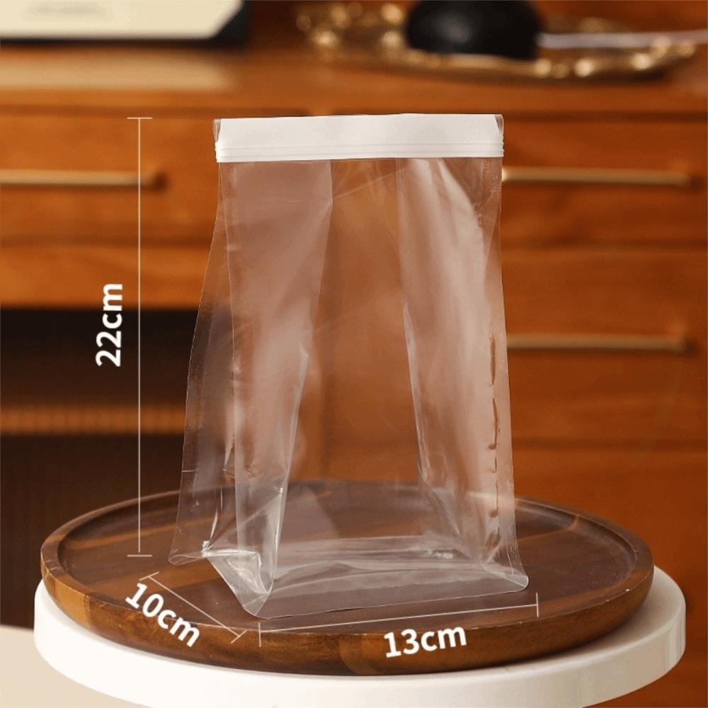 50pcs Transparent Toast Bags Twist Tie Sealed Storage Bakery Packaging Bags Food Packaging Self-Sealed Self-Sealed Pouch Bakery
