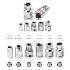 1/2" 1/4" 3/8" Ratchet Drive Socket Adapter 6.3/8/10MM Square Drive Hex Shank Socket Bits Converter Screwdriver Holder Adapter
