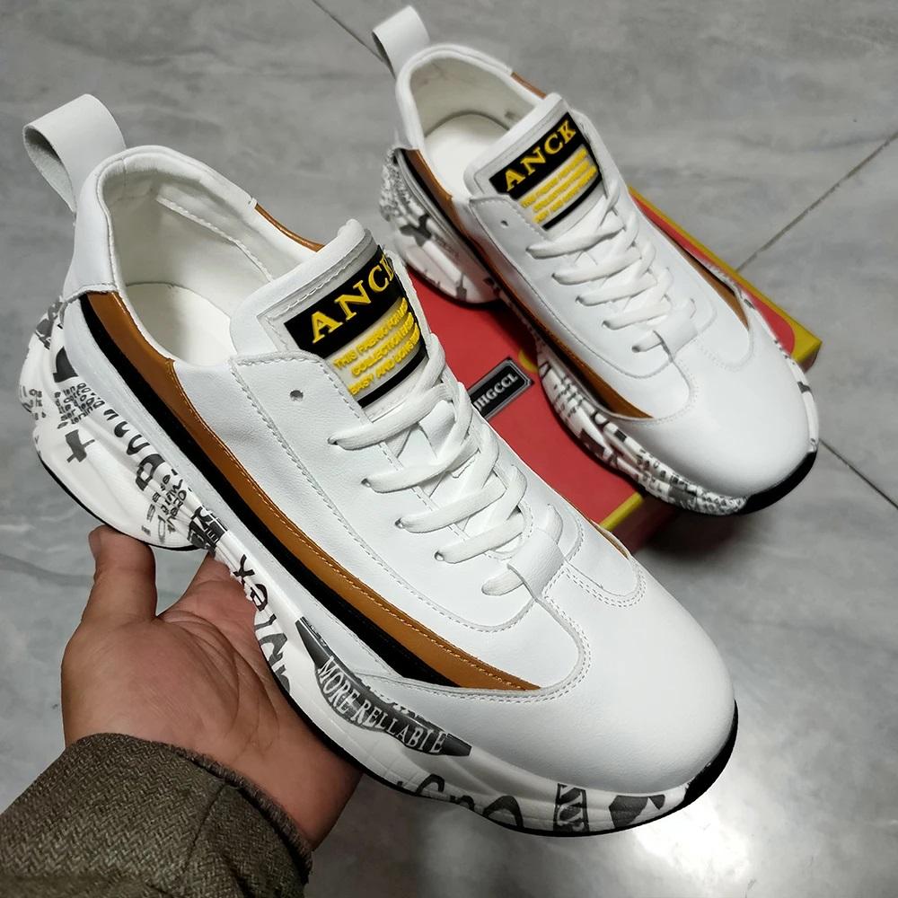 Fashion New Asual Men Boots Male Thick Sole Shoes High Quality Youth Boy Gym Teenagers Zapatillas Hombre B7