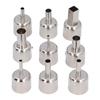 9PCS Set Heat Gun Nozzle Kit 3‑12mm Stainless Steel Hot  Soldering Heat Gun Nozzle
