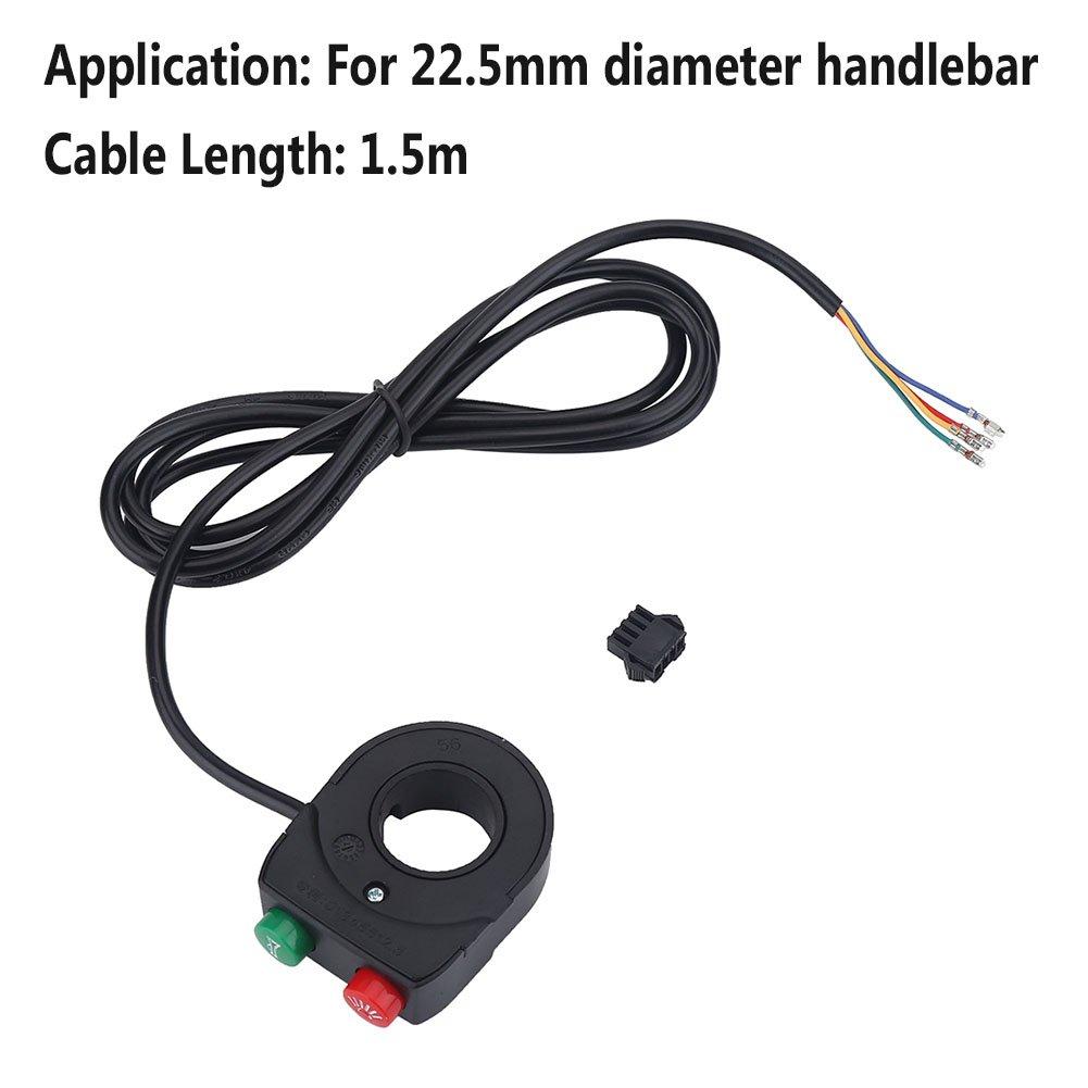 Dilwe Bike Switch Horn Motorcycle Light Handlebar Switch Turn Signal Horn Speaker High Beam
