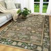 New Vintage Floral Rugs Soft Accent Area Rug Large Size Rugs Low-Pile Carpet for Living Room Bedroom Home Decor Floor Mat